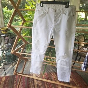 7 for All Mankind White Jeans